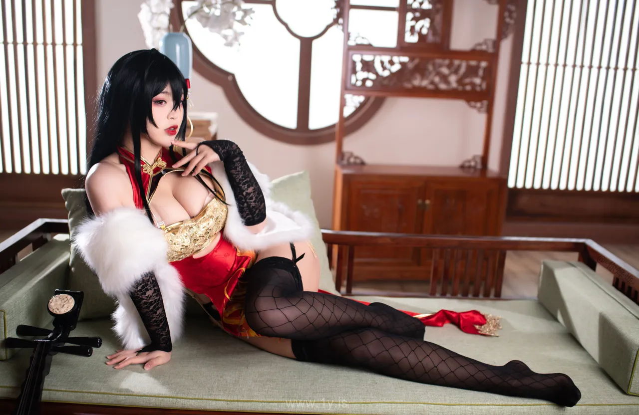 Coser@白烨 NO.013 Fancy Asian Cutie 大凤旗袍新年限定